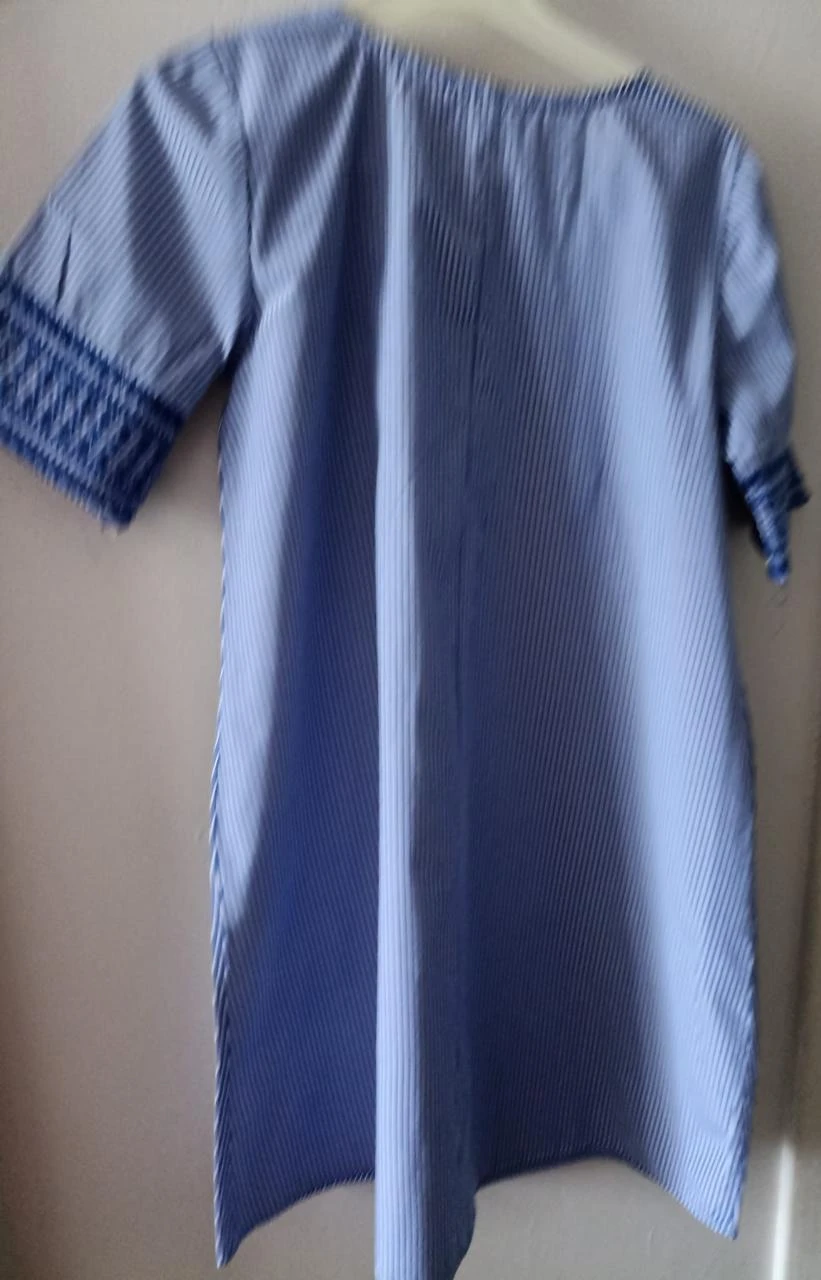 Vestido túnica largo mangas curtas – photo 2
